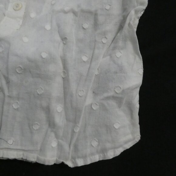 GAP KIDS | xs extra small (4-5) | Sleeveless Cream Button-Up Blouse - Picture 8 of 14